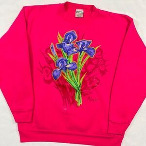 Vintage Alaskan Flowers Crewneck Sweater